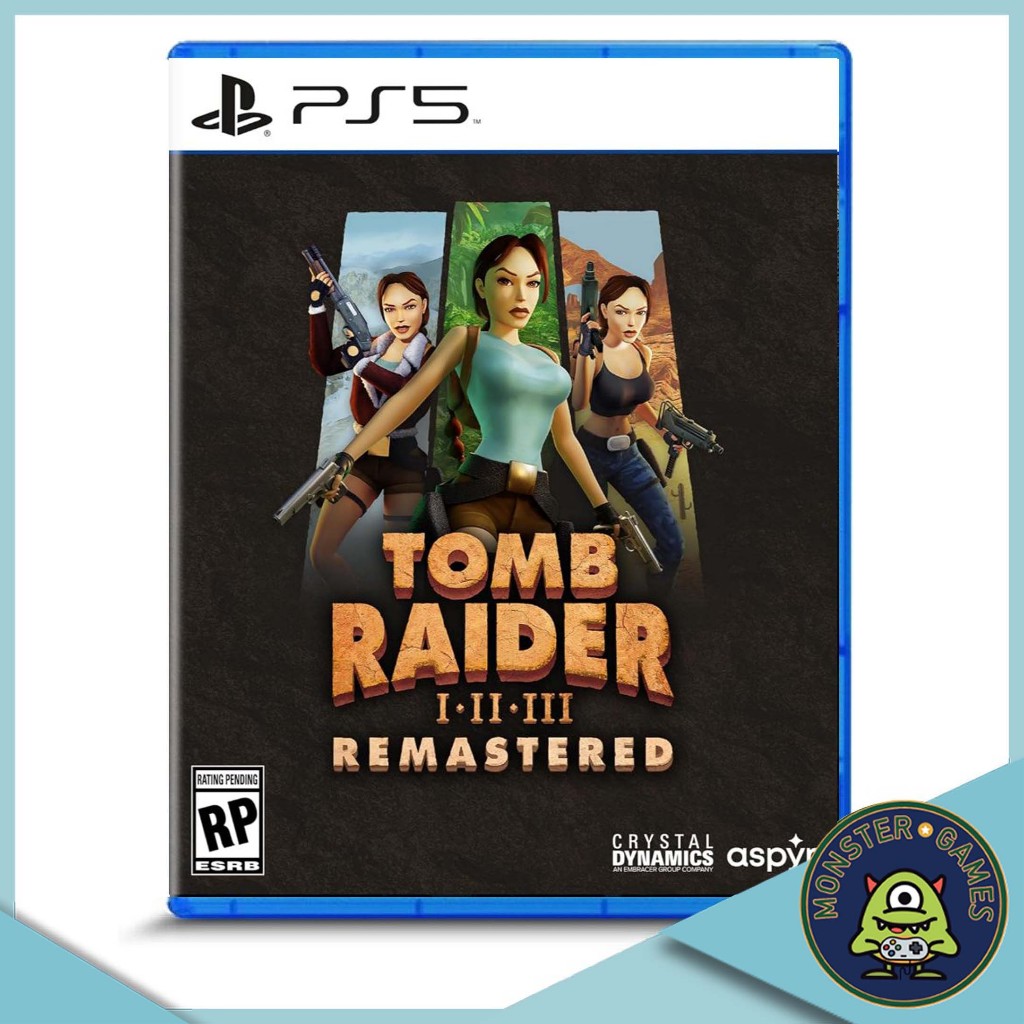 Tomb Raider I-III Ps5 Game แผ่นแท้มือ1!!!!! (Tomb Raider 1-3 Remastered Ps5)(Tomb Raider Remastered 