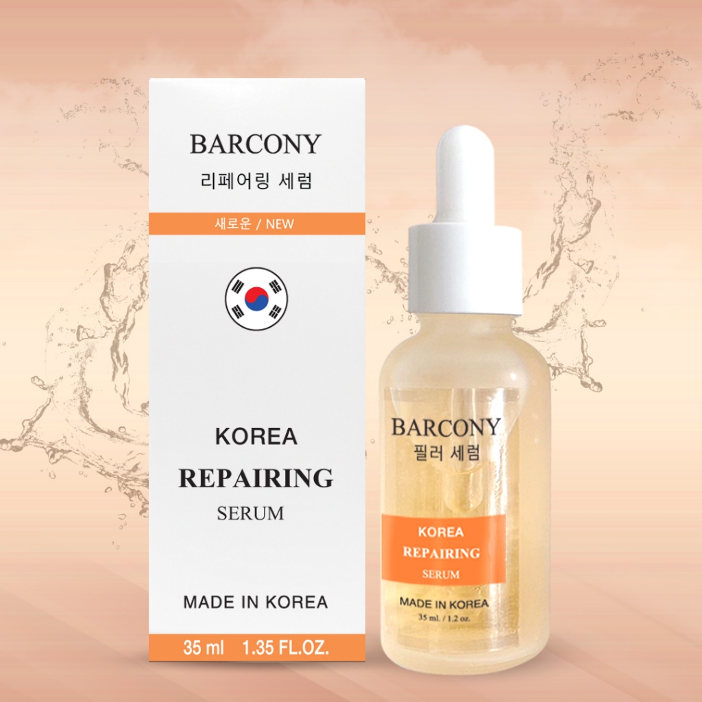 Barcony Serum เซรั่ม 5 สี KOREA REPAIRING SERUM บาร์โคนี่ โคเรีย รีแพร์ริ่ง เซรั่ม (สีส้ม) 30 ซอง