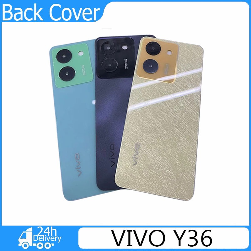 ฝาครอบแบตเตอรี่ด้านหลัง คุณภาพสูง สําหรับ VIVO Y36 Back Cover +เลนส์ VIVO Y36 ฝาหลัง