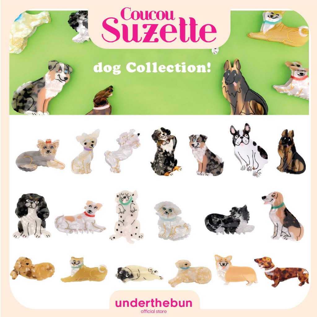 [Sale]coucou suzette - Dog Collection คลิปหนีบผม [พร้อมส่ง] From France🇫🇷