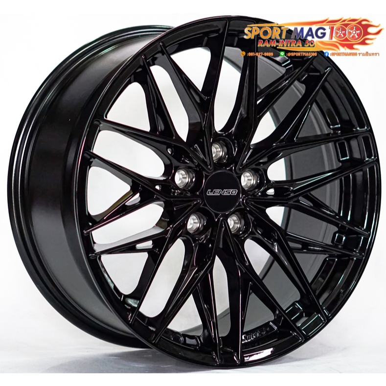 ล้อแม็กใหม่ Lenso Jager YETI 5รู114 ET35 ดำเงา 8.5-18นิ้ว