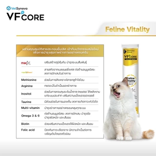 VFcore Feline Vitality วิตามินแมวเลีย สูตร บำรุงร่างกาย 1 กล่อง (30 ซอง)
