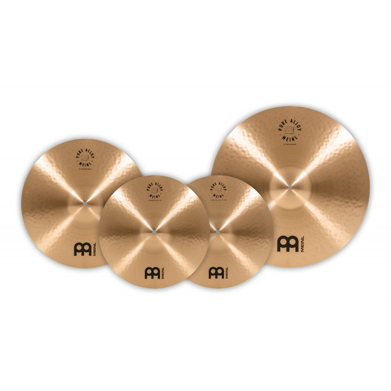 MEINL Cymbals Pure Alloy Cymbal Set - 14” / 16” / 20” (PA141620)