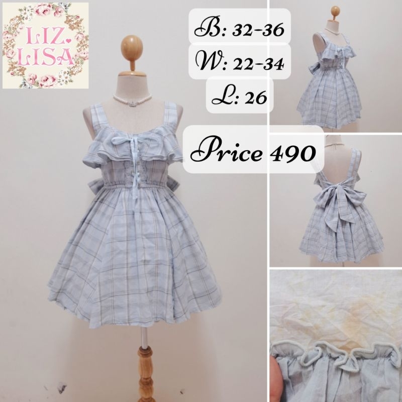 เดรสลายสก็อต Lizlisa​ brand​