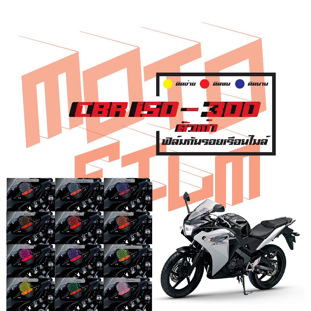 ฟิล์มกันรอยเรือนไมล์ CBR 150r ตัวเก่า