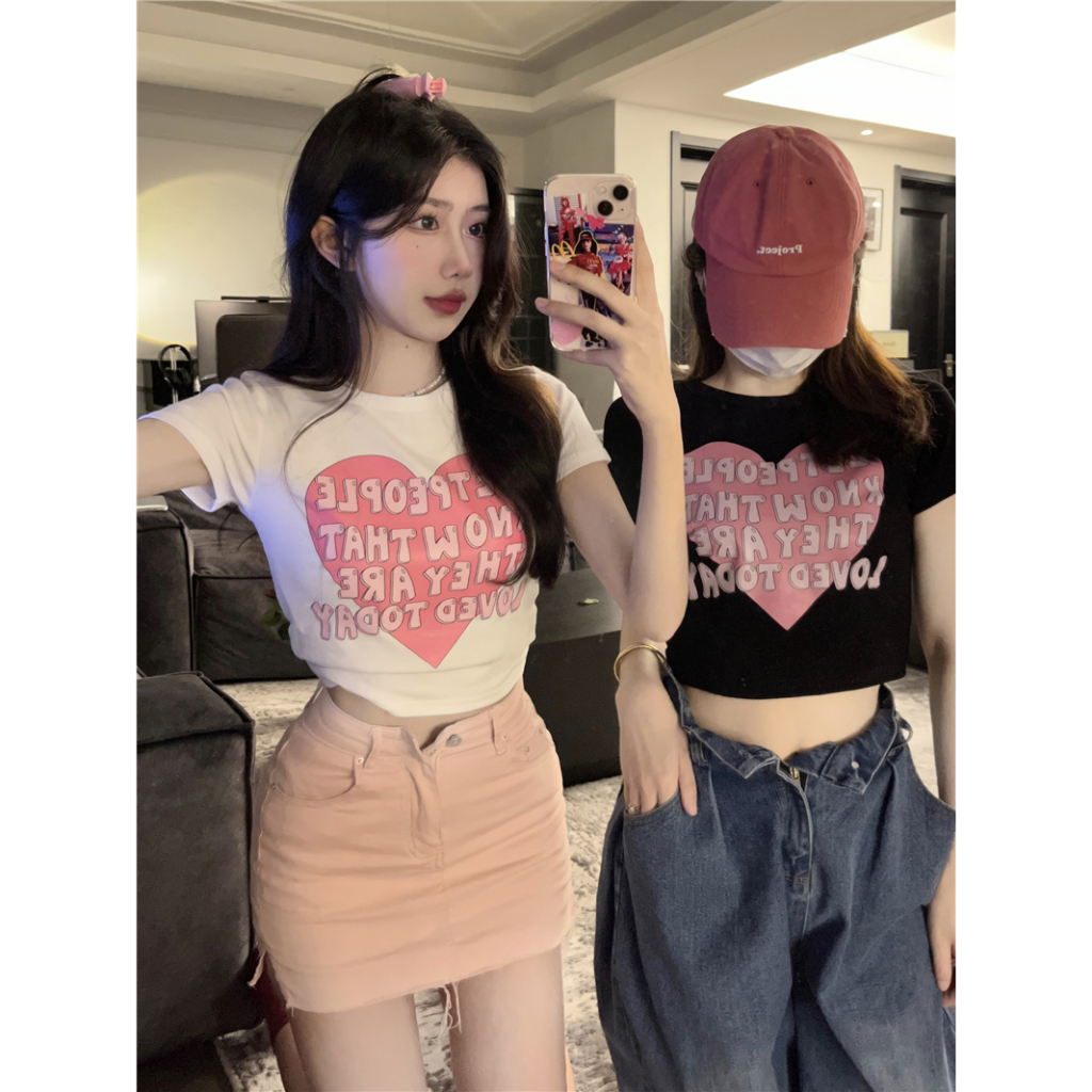 MC168 เสื้อผ้าแฟชั่น เสื้อยืดผู้หญิง เข้ารูป แมทง่าย ใส่ได้ทุกวัน