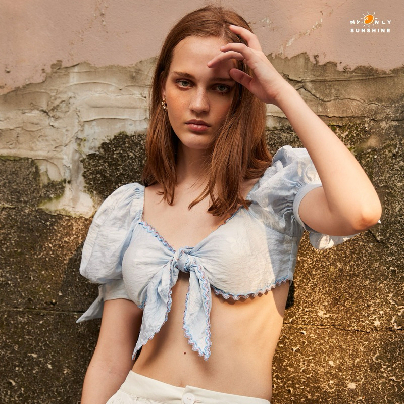 Masala Colada / MOS Larisa Crop Top (Blue)