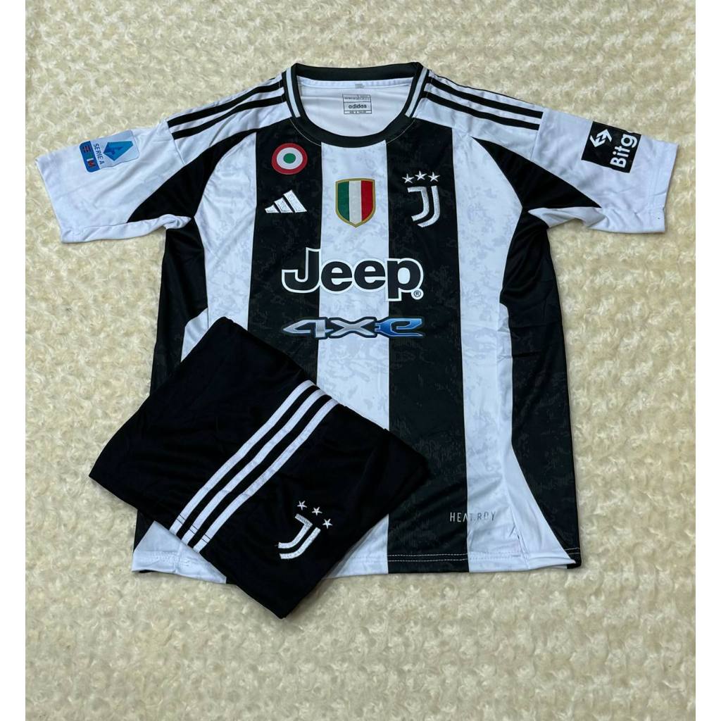 เสื้อกีฬา ทีมJ.U.V แขนสั้น ฤดูกาลใหม่ ปี2024/25 ชุดบอลผู้ใหญ่ ได้ทั้งชุด เสื้อพร้อมกางเกง