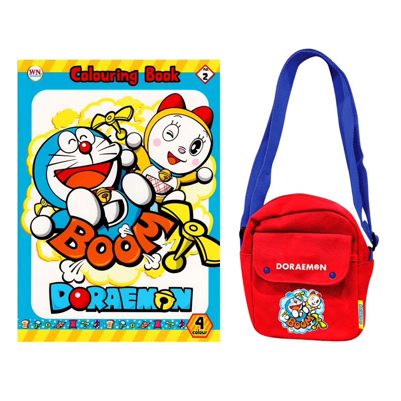 GS.ระบายสี DORAEMON + กระเป๋าผ้า