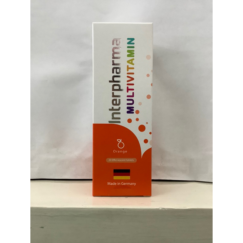 แพ็คคู่ Interpharma Multivitamin 20s.วิตามินรวมแบบเม็ดฟู่ (สีส้ม) 365wecare