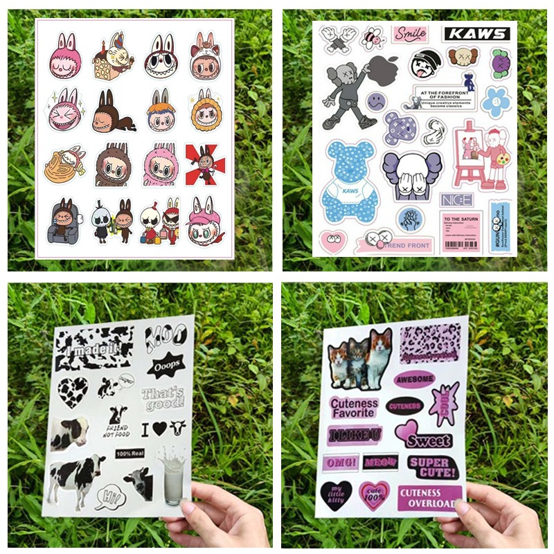 สติ๊กเกอร์  กันน้ำ 📌 คละแบบ คละลาย สติ๊กเกอร์ Sticker PVC น่ารักกันน้ำ ไดอารี่ สติ๊กเกอร์ไดคัท สินค้าพร้อมส่ง