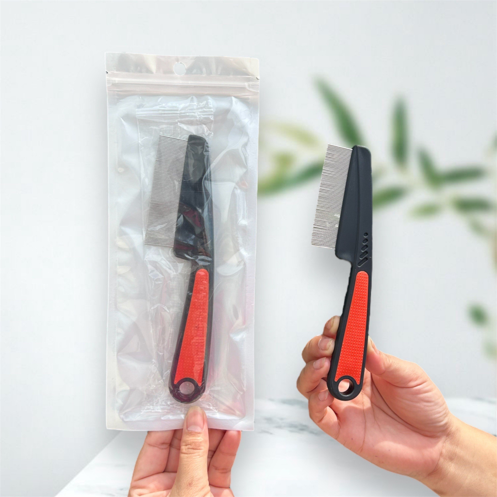 หวีเสนียดก้านเหล็ก หวีหลุดออกทั้งตัว และไข่เหา ซี่แสตนเลส ไม่เป็นสนิม - รูปที่ 2