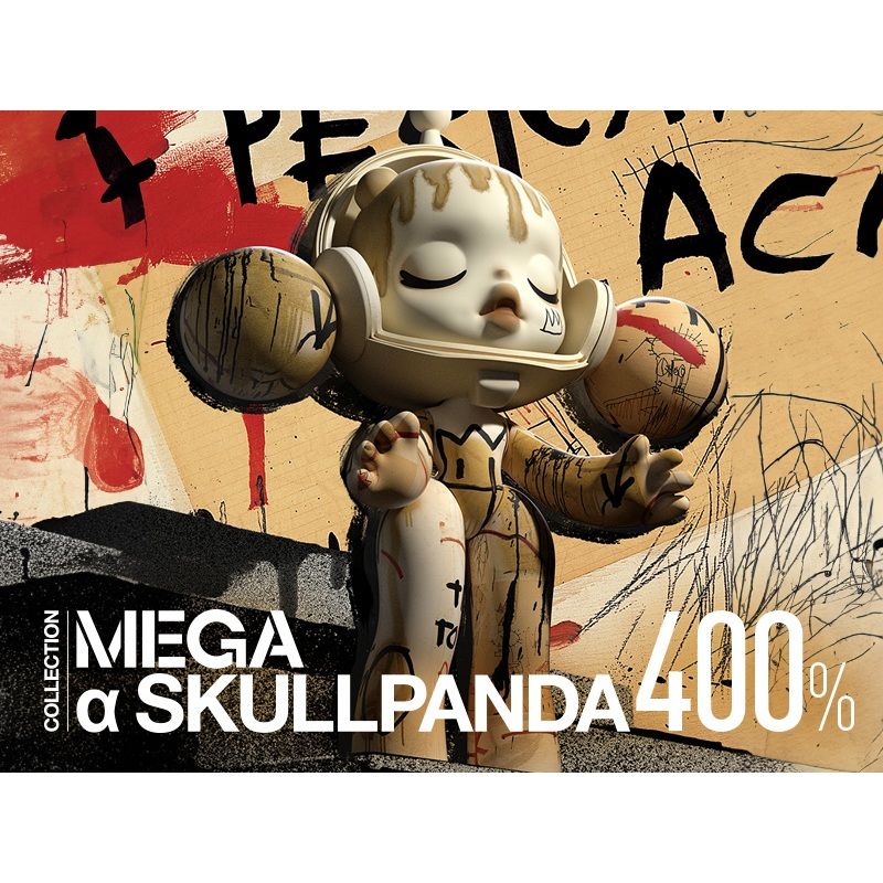 SKULLPANDA 400% MICHEL BASQUIAT