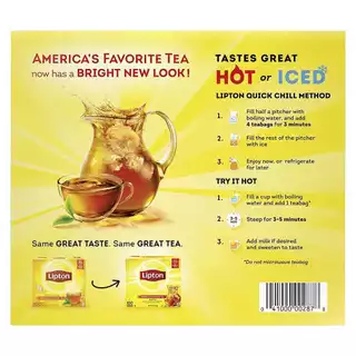 Lipton ชาลิปตันแบบซองจุ่ม กล่อง 100 ซอง × 2 กรัม มีเรทส่งทักแชต