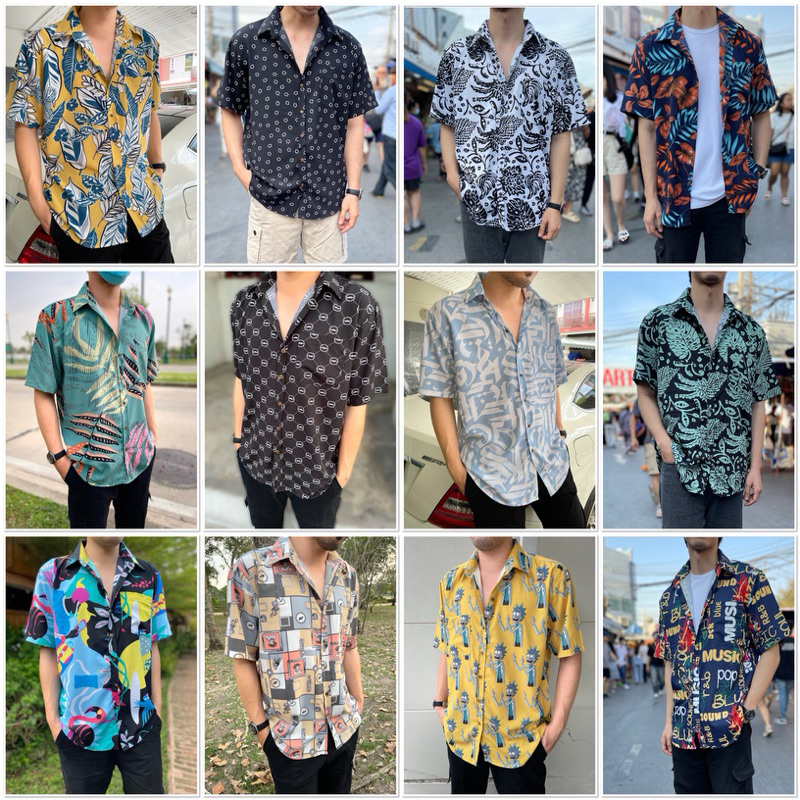 ( K ) เสื้อเชิ้ตงานดี   M : L : XL : XXL   @ ลายสวยเพียบ
