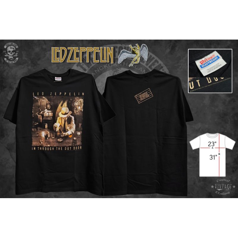 เสื้อวง Led​Zeppelin​ In Through The Out Door 2006 T-Shirt ใหม่มือหนึ่ง (Dead Stock​)