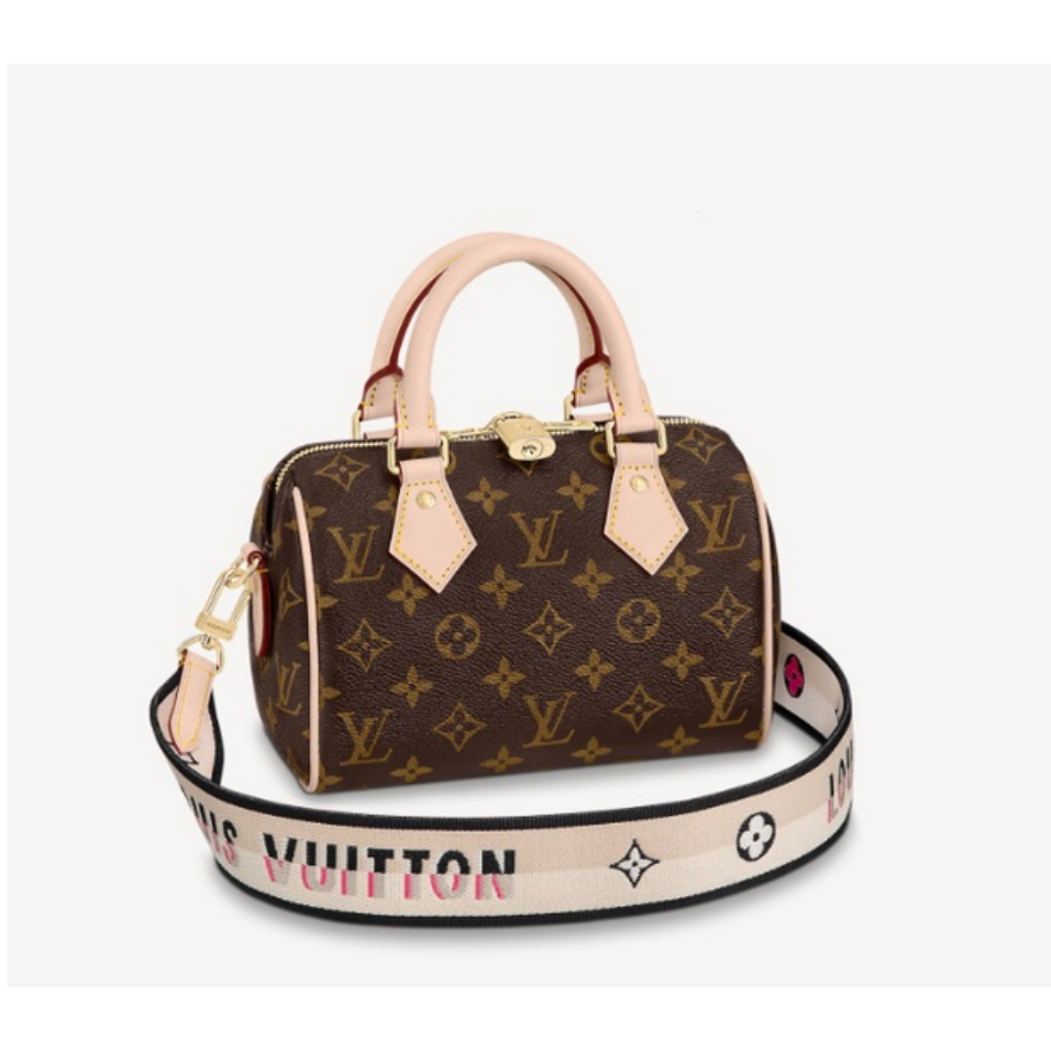 👜หลุยส์วิตตอง Louis Vuitton กระเป๋ารุ่น Nano Speedy handbag Shoulder Bag กระเป๋าสะพายสตรี การรับประกัน 2 ปี ของแท้ 100 %