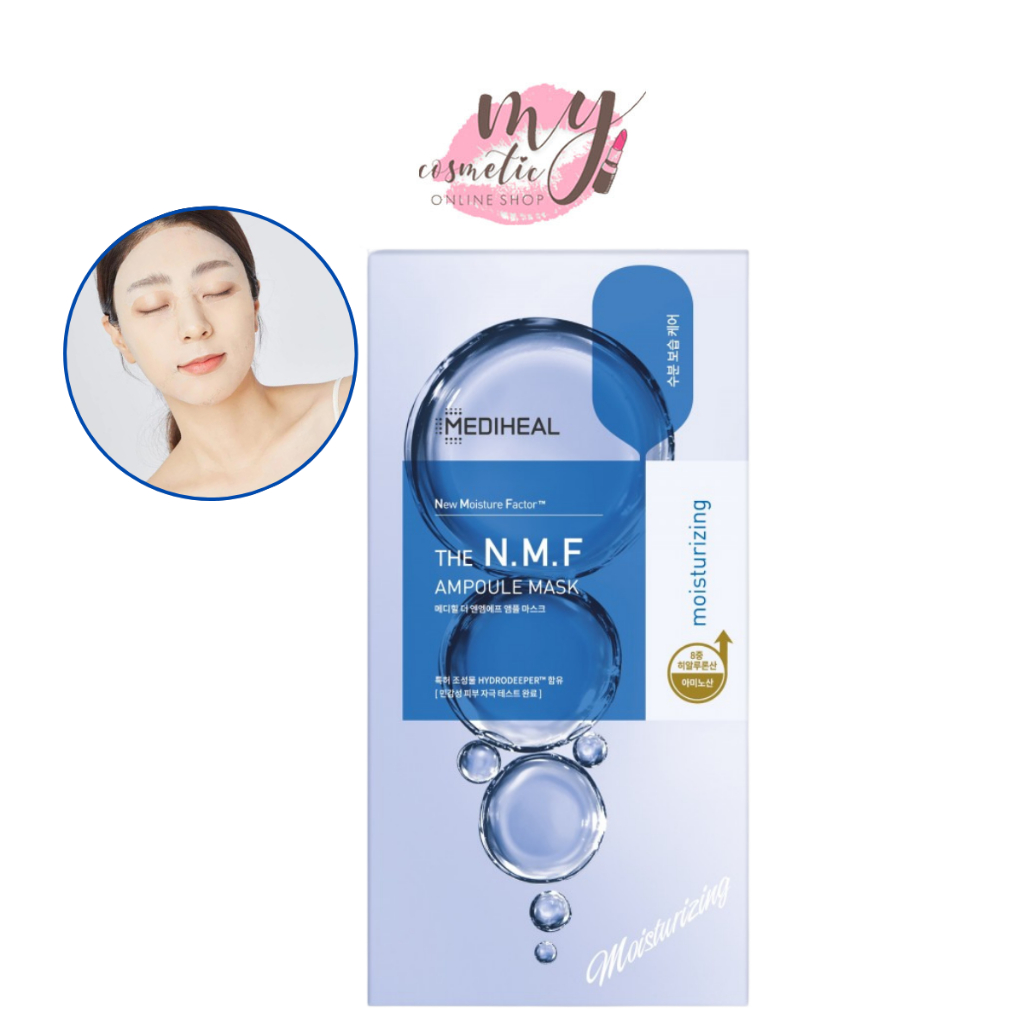 ( แท้ / พร้อมส่ง ) Mediheal The N.M.F Ampoule Mask ยกกล่อง 10 แผ่น