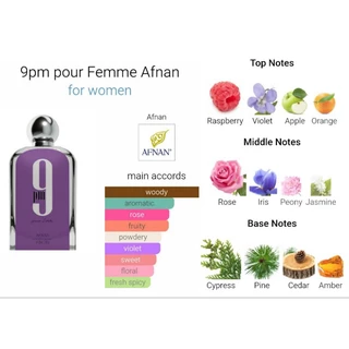 น้ำหอม AFNAN 9PM 9AM สินค้าแบ่งจากของแท้💯 น้ำหอมสำหรับแบ่งขาย