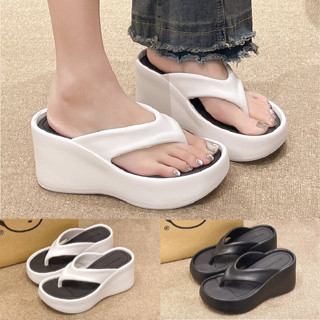 รองเท้าแตะหูคีบผู้หญิง ส้นสูง 8cm ใช้วัสดุ EVA อย่างดี น้ำหน…