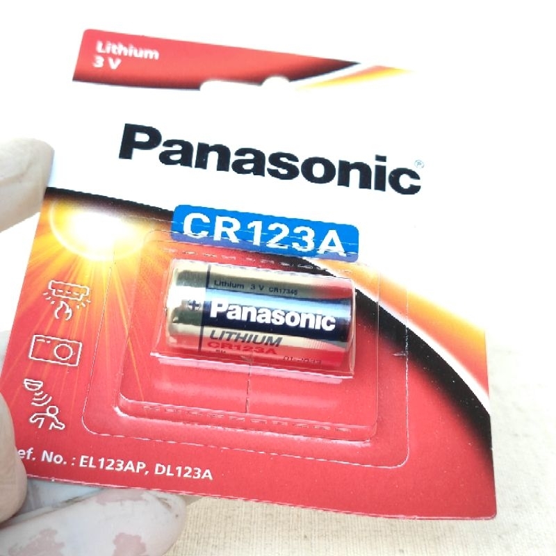 แบตเตอรี่กล้อง CR 123A Panasonic Photo Lithium 3V Camera Battery High Power Fast