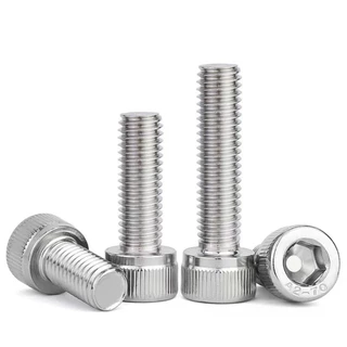 สกรู หัวจม สแตนเลส 304 เกลียวมิลตลอด M6 Hex Socket Head Cap SUS 304