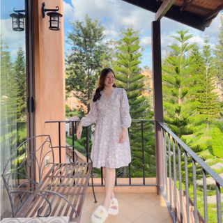 (❤️อกถึง 50”) Fruity Dress เดรสสาวอวบ ชุดสาวอวบ