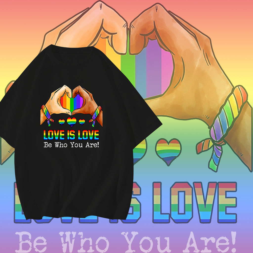 LGBT T-SHIRT เสื้อยืดผ้าคอตตอน แขนสั้น คอกลม มีของพร้อมส่ง