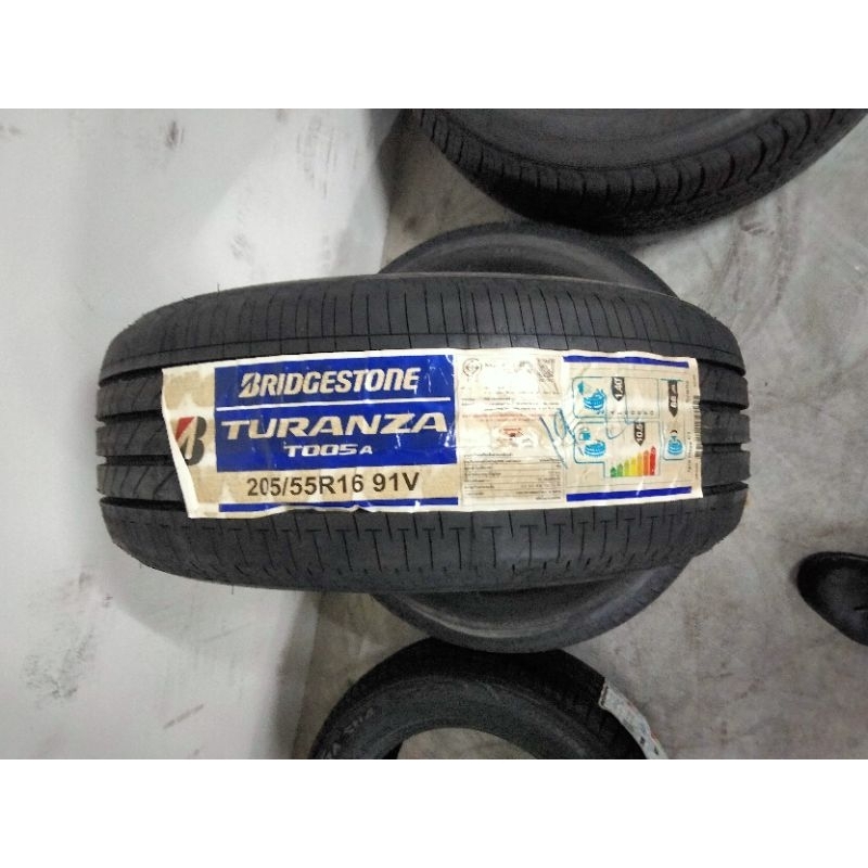 205/55R16 BRIDGESTONE TURANZAT005A ปี23 (**ราคาต่อเส้น**)