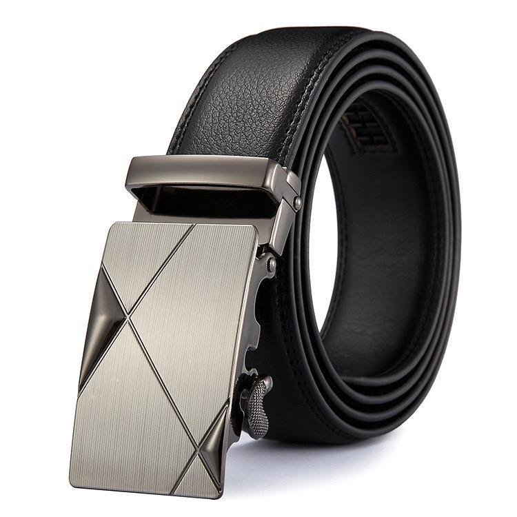 เข็มขัดผู้ชาย หนังPU (GC-201) หัวเข็มขัดมีหล่ยลายให้เลือก