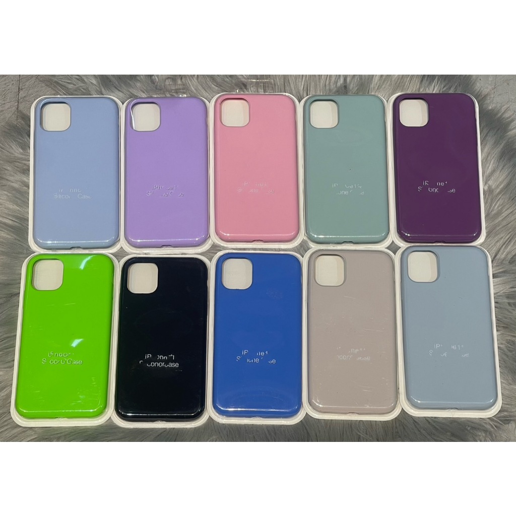 เคสสีพื้นกำมะยีโลโก้ เคสเนื้อซิลีโคน 16 16pro 16plus 16promax