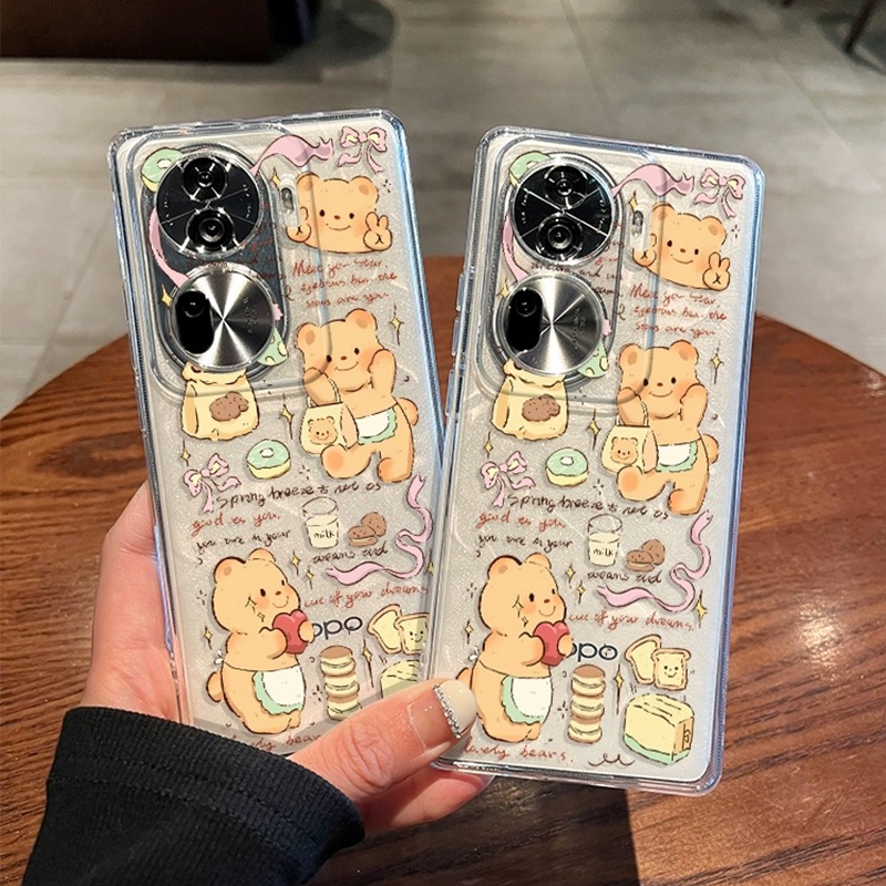 Butter Bear For เคสโทรศัพท์ realme c55 c11 2021 c30s c12 c53 c17 c21y c21 c31 c35 c2 9i c25y c20 c15 9 Proเคส Realme c11