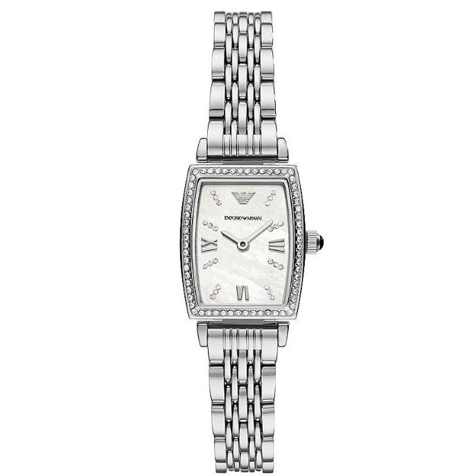 Armani woman's crystal-encrusted quartz watch AR11405 AR11406 - 26mm minimalist fashion watch