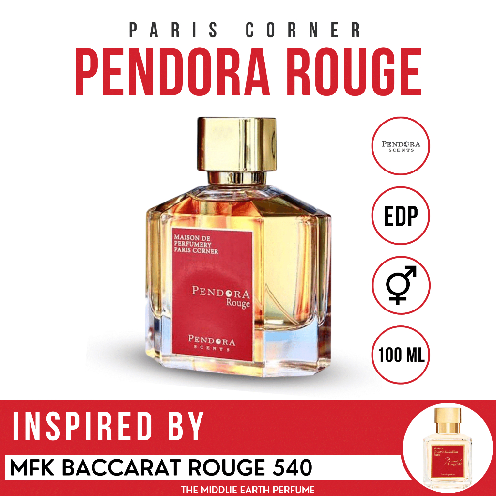 น้ำหอม Paris Corner Pendora Rouge  ขนาด 100 ml ติดทน หอมนาน ของแท้100% นำเข้าจาก UAE