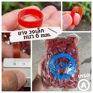 ✨เกรดA ✨ ยางวง วงเล็ก วงใหญ่ หนา 6 มิล ยางแก้วอย่างดี ( 0.5 kg. )