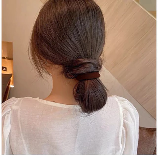 ยางรัดผม คุณภาพเยี่ยม แบบหนา 1ชิ้น))เนื้อสัมผัสเนียน ทนทาน ใช้ดี