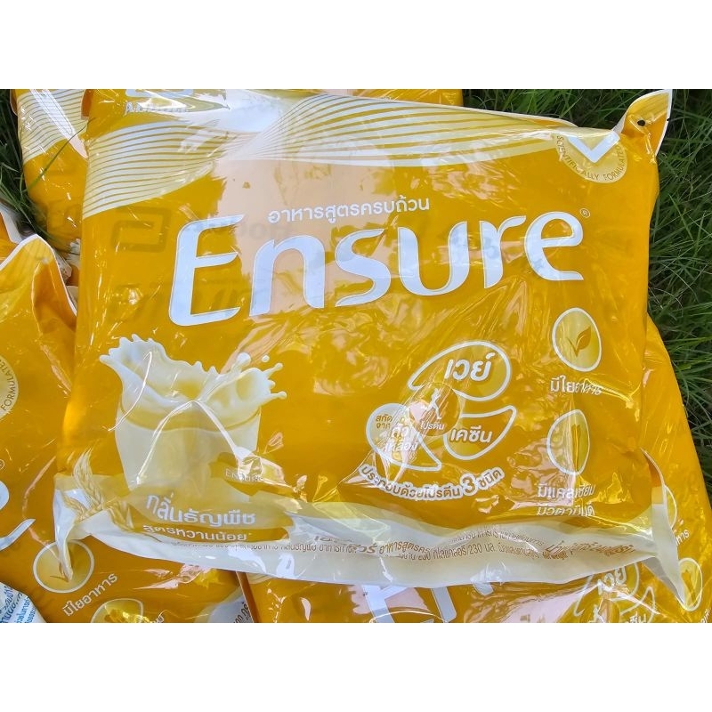 เอนชัวร์ถุงเติม 400กรัม×12ถุง รสวานิลา+ธัญพืช  Ensure รีฟิว 2 Packs