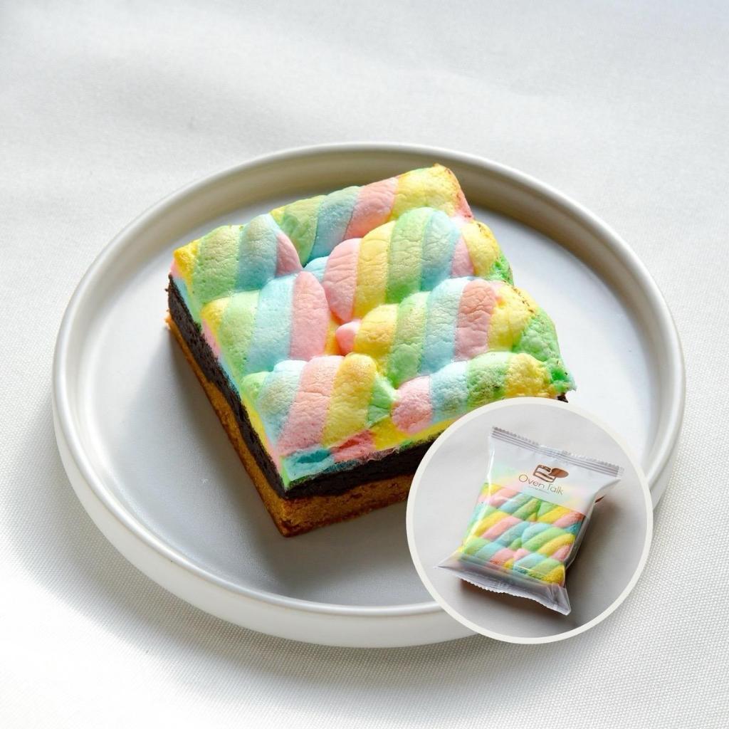 Rainbow Brookie ขนาด 3x3 นิ้ว - Oven Talk