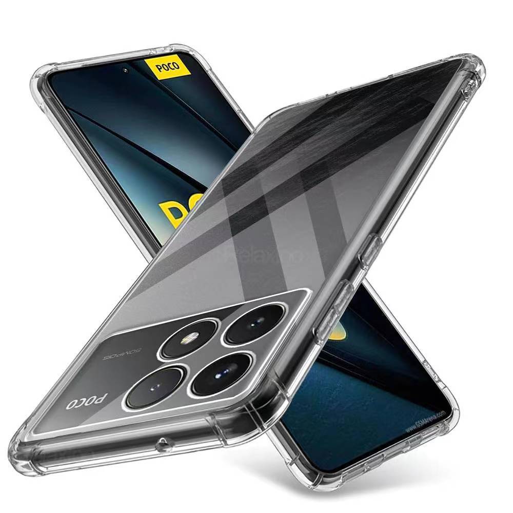Poco F6Pro 5Gตรงรุ่น(พร้อมส่งในไทย)เคสTPUใสกันกระแทกแบบคลุมกล้องXiaomi Poco F6 5G/Poco F6 Pro 5G/Redmi Turbo3 5G