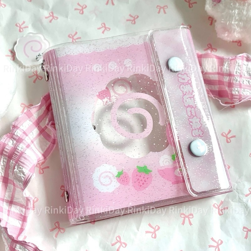 RinkiDay Original M5 loose leaf strawberry binder