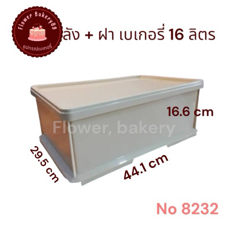 ลังเบเกอรี่ 16 ลิตร ตราเรืองวา ลังเบเกอรี่ใหญ่ ลังเค้ก ลังขนมปัง ลังใส่ขนม ลังพลาสติกพร้อมฝา