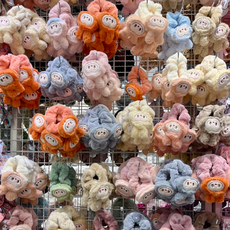 พร้อมส่งจากไทย ยางโดนัทหัวโต ลาบูบู้แฟชั่น ยางมัดผมลาบูบู้ ราคาต่อ1ชิ้น