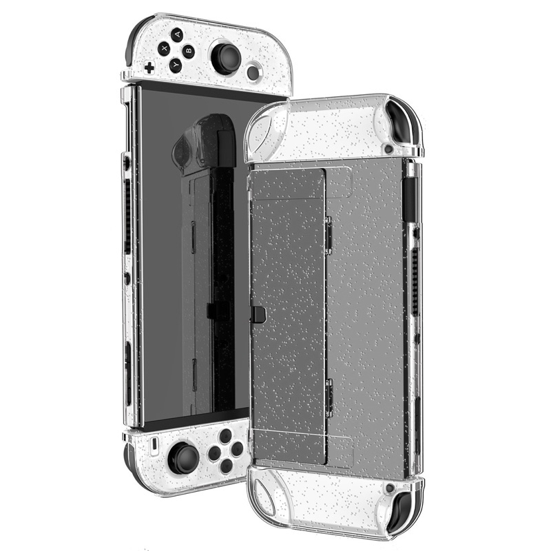มาใหม่!! เคสใส และเคสใสกากเพชร Nintendo Switch OLED ขาตั้งได้และใส่ dock ได้