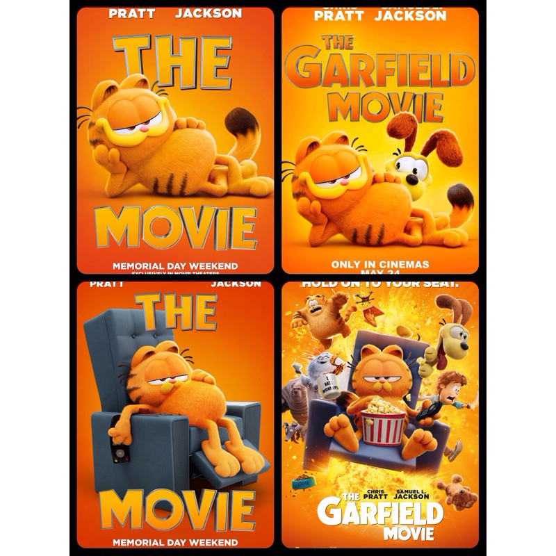 โปสเตอร์ หนัง The Garfield Movie เดอะ การ์ฟิลด์ มูฟวี่ 11.5 X 16.5 นิ้ว (A3)