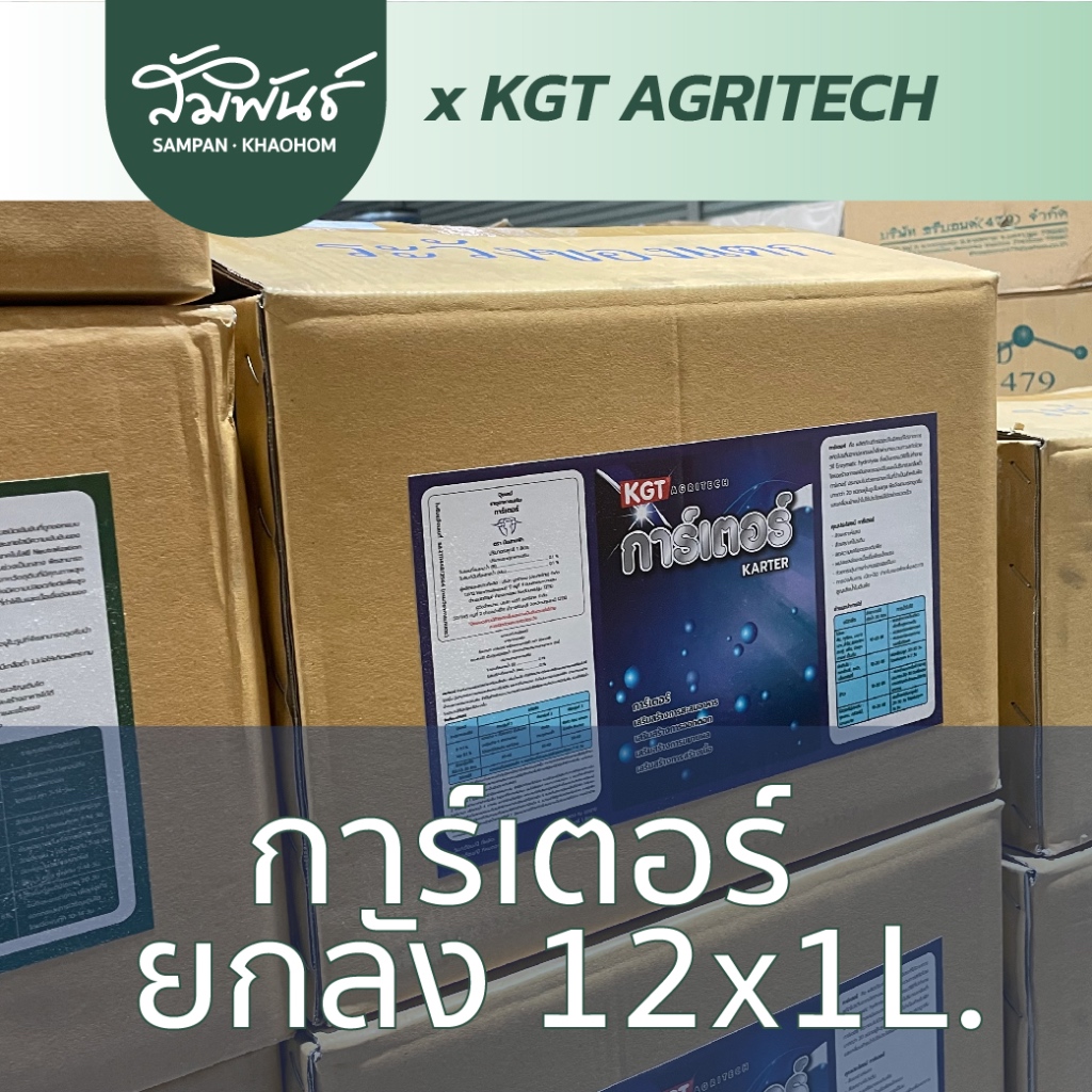 การ์เตอร์ KGT เคจีที ยกลัง  ของแท้ ! สินค้ายกลัง 12 ขวด x 1 ลิตร  !!!!