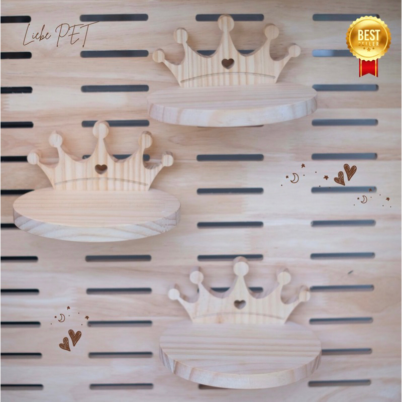 LP182 ชั้นปีน นอน สัตว์เลี้ยง ตรีมเจ้าหญิง ดีไซน์น่ารัก ทำจากไม้สน สำหรับชินชิลล่า กระรอก บุชเบบี้ นก (ต่อชิ้น)