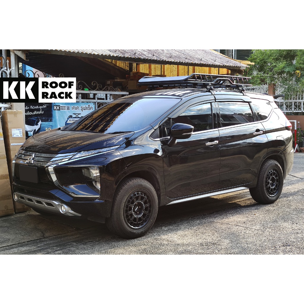 แร็คหลังคา พร้อมตะแกรงเหล็ก สำหรับ Mitsubishi Xpander ไมเจาะรถ ของใหม่