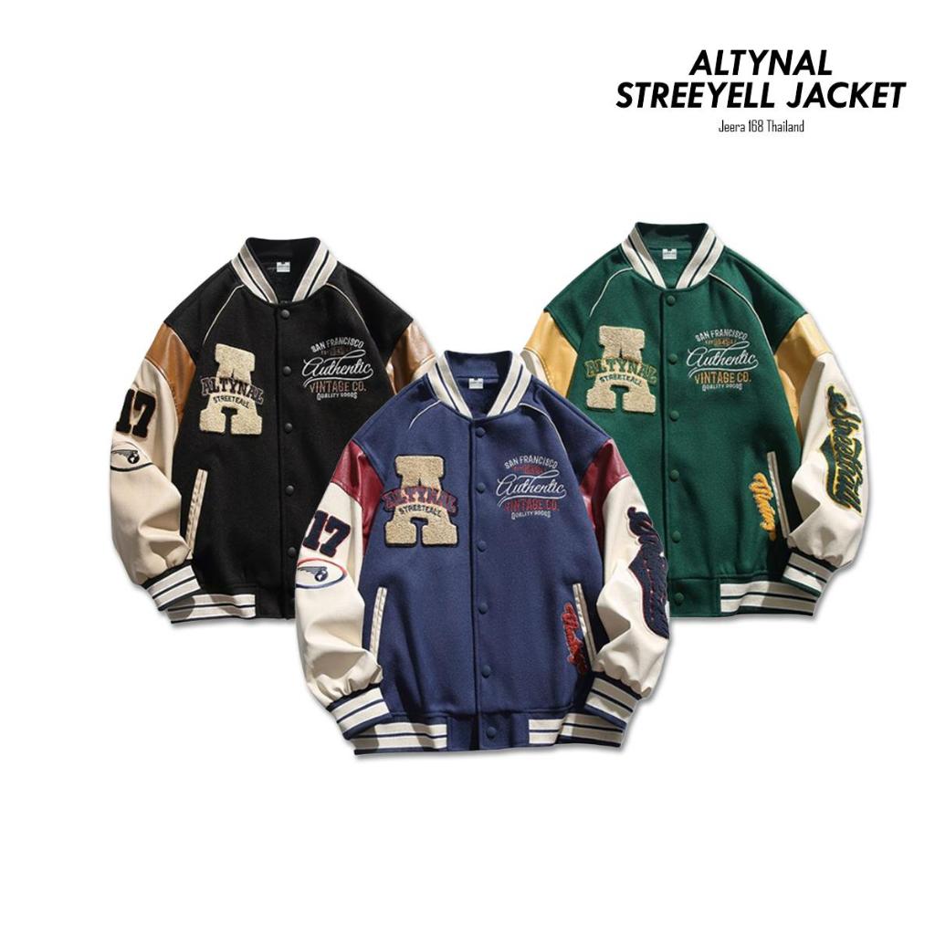 Jeera168 | รุ่น Altynal Streeyell Jacket เสื้อแจ็คเก็ต Unisex ทรง American retro street tide (พรีออเดอร์)