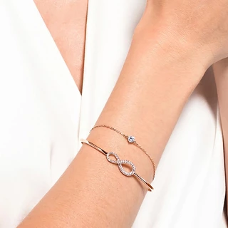กำไลข้อมือ Infinity Bracelet ความรักนิรันดร์ สร้อยข้อมือ คริสตัลแฟชั่น ของขวัญสำหรับคนพิเศษ พร้อมส่ง