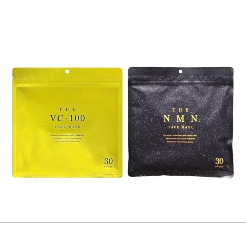 THE VC-100 FACE MASK แผ่นมาร์คหน้าผสมวิตามินซี ของแท้จากญี่ปุ่น 30 แผ่น